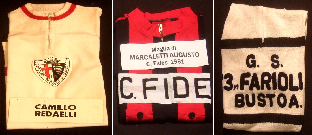 maglie donate al Santuario della Madonna del Ghisallo